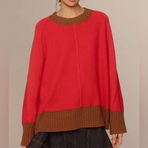 NWOT Anthropologie Maeve The Chandler 
Relaxed Pullover Sweater Size Small